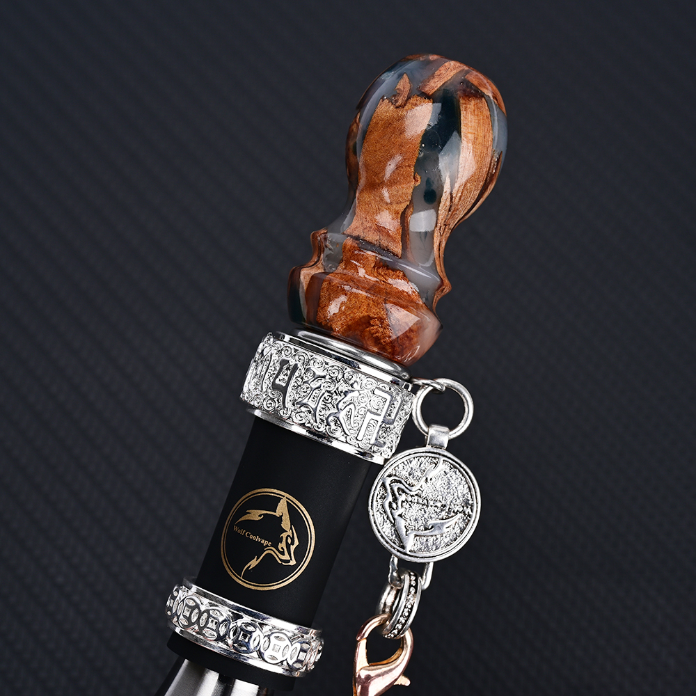 Wolfcoolvape Stabilized Wood Hookah Mouth Tip Luxury Personal Premium Shisha Mouthpiece Hookah detail 2