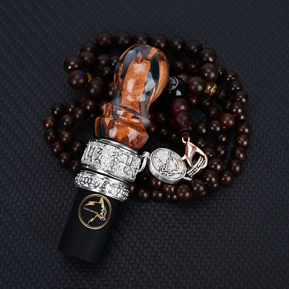 Wolfcoolvape Stabilized Wood Hookah Mouth Tip Luxury Personal Premium Shisha Mouthpiece Hookah detail 4