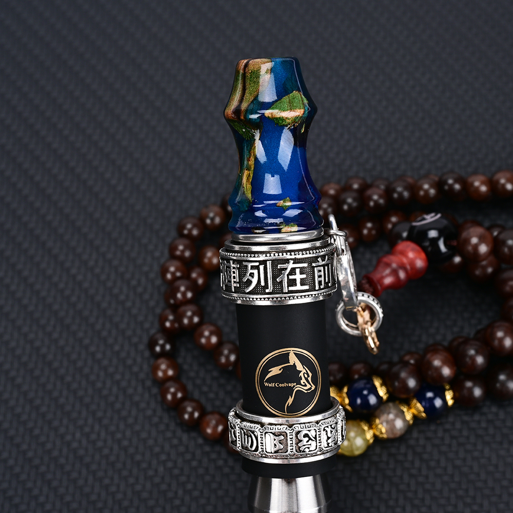 Wolfcoolvape Premium Stabilized Wood Hookah Mouth Tips Personal style hookah mouthpieces detail 5