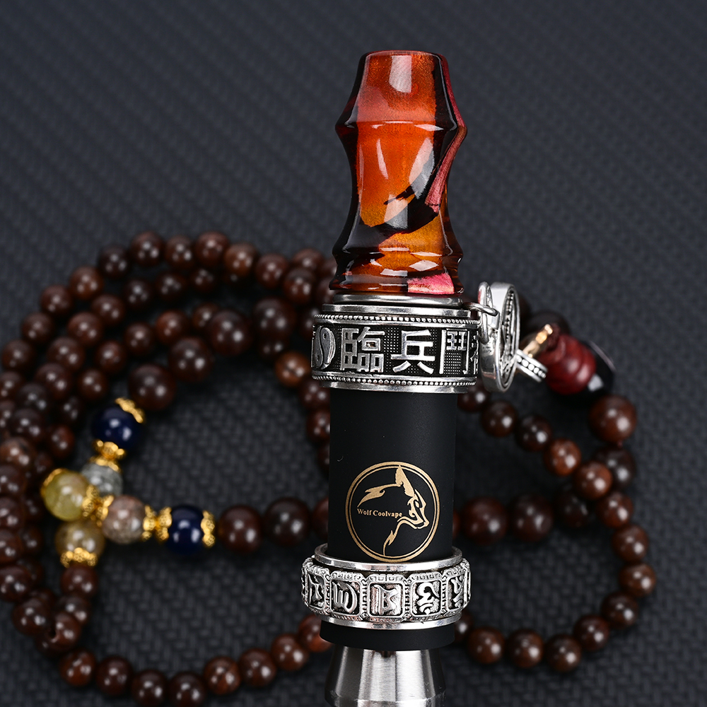 Wolfcoolvape Luxury Stabilized Wood Hookah Tip Custom Personal Style Shisha Mouthpiece thumbnail 3