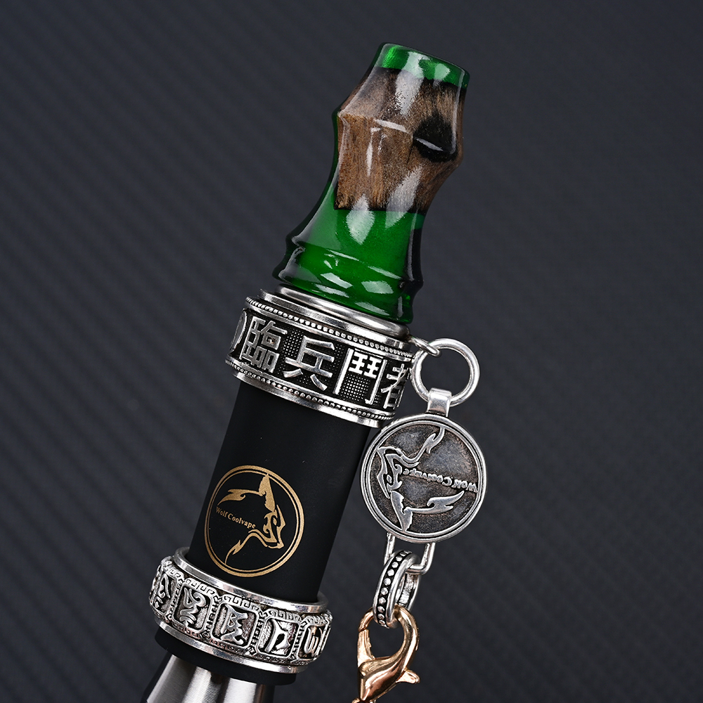 Wolfcoolvape Luxury Stabilized Wood Hookah Tip Custom Personal Style Shisha Mouthpiece thumbnail 10
